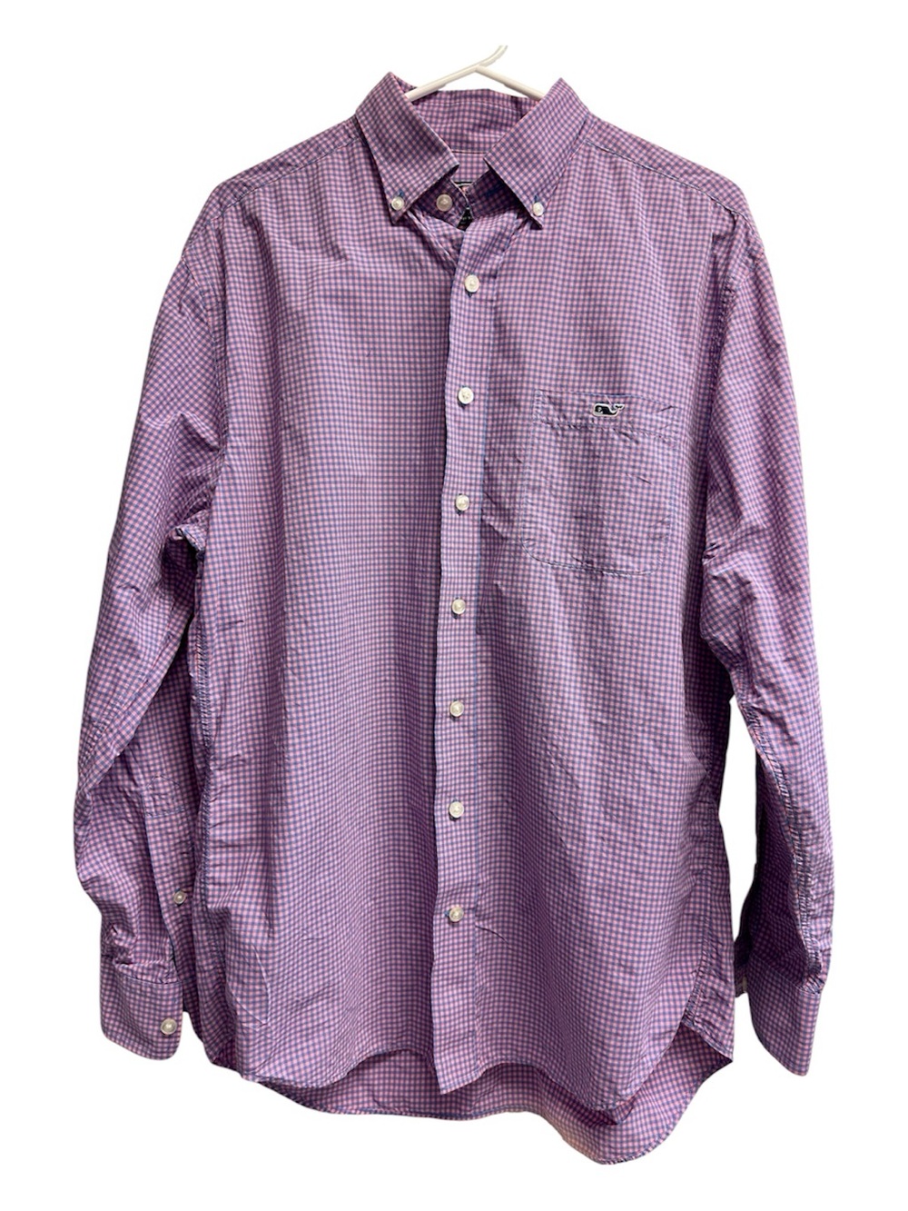Vineyard Vines Pink and Blue Gingham Button-Down Shirt